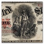 1907 $5.00 Legal Tender Jackson/Woodchopper Fine (Fr#91)