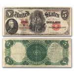 1907 $5.00 Legal Tender Woodchopper Fine (Fr#85)