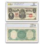 1907 $5.00 Legal Tender Woodchopper VF-20 PCGS (Fr#88)