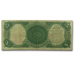1907 $5.00 Legal Tender Woodchopper VF (Fr#88)