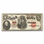1907 $5.00 Legal Tender Woodchopper VF (Fr#91) Details