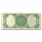 1907 $5.00 Legal Tender Woodchopper VF (Fr#91) Details