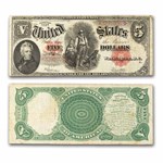 1907 $5.00 Legal Tender Woodchopper VF (Fr#91) Details