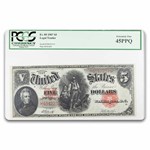 1907 $5.00 Legal Tender Woodchopper XF-45 PPQ PCGS (Fr#89)
