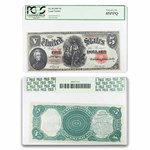 1907 $5.00 Legal Tender Woodchopper XF-45 PPQ PCGS (Fr#89)