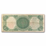 1907 $5 Legal Tender Woodchopper Fine (Fr#91) PCBLIC