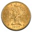 1907 $5 Liberty Gold Half Eagle MS-62+ PCGS (Fairmont Collection)