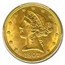 1907 $5 Liberty Gold Half Eagle MS-64 PCGS