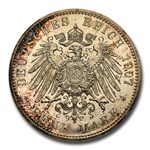 1907-A Germany Silver 5 Mark PF-66 Cameo NGC