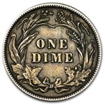 1907 Barber Dime AU