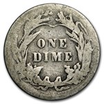 1907 Barber Dime Good/VG