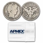 1907 Barber Half Dollar 20-Coin Roll Avg Circ