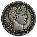 1907 Barber Quarter Fine