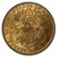 1907-D $20 Liberty Gold Double Eagle BU