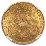 1907-D $20 Liberty Gold Double Eagle MS-62 NGC