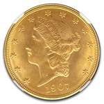 1907-D $20 Liberty Gold Eagle MS-66 NGC
