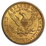 1907-D $5 Liberty Gold Half Eagle AU