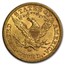 1907-D $5 Liberty Gold Half Eagle AU