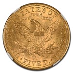 1907-D $5 Liberty Gold Half Eagle MS-64 NGC CAC