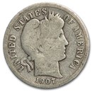 1907-D Barber Dime Good/VG