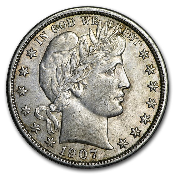 1907-D Barber Half Dollar AU 1907-D Barber Half Dollar AU