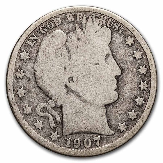 1907-D Barber Half Dollar Good 1907-D Barber Half Dollar Good