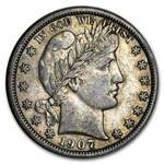 1907-D Barber Half Dollar XF