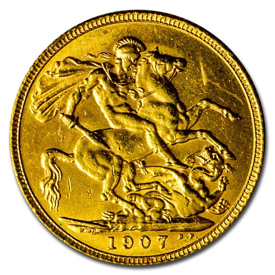 1907 Great Britain Gold Sovereign Edward VII BU 1907 Great Britain Gold Sovereign Edward VII BU