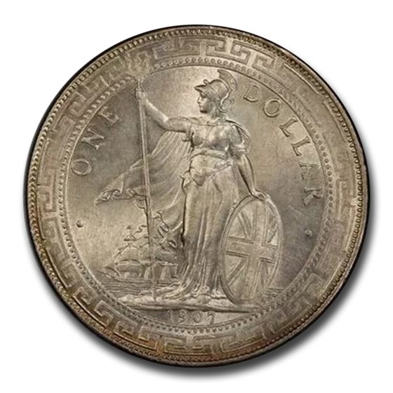 1907 Great Britain Silver Trade Dollar MS-63 PCGS 1907 Great Britain Silver Trade Dollar MS-63 PCGS