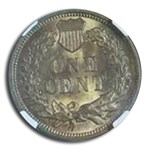 1907 Indian Head Cent MS-64 NGC (Red/Brown)