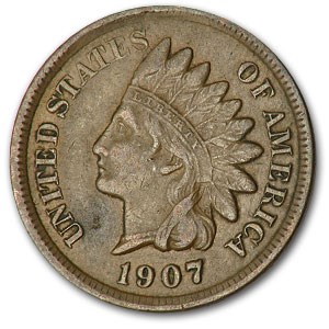 1907 Indian Head Cent XF