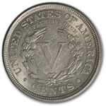 1907 Liberty Head V Nickel AU
