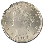 1907 Liberty Head V Nickel MS-65+ NGC