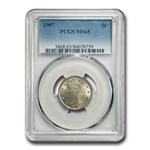 1907 Liberty Head V Nickel MS-65 PCGS