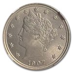 1907 Liberty Head V Nickel MS-66 NGC