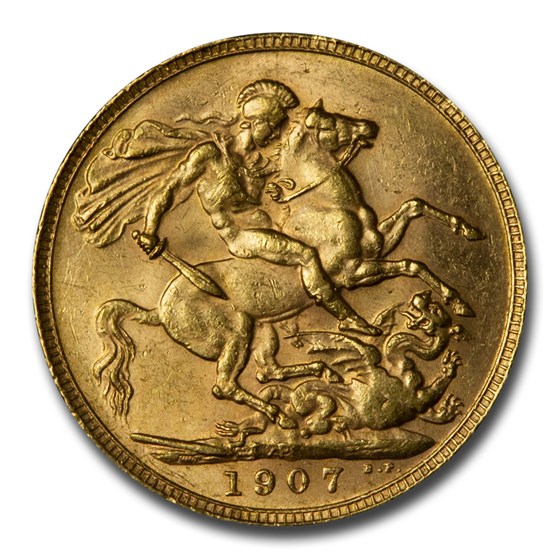 1907-M Australia Gold Sovereign Edward VII BU 1907-M Australia Gold Sovereign Edward VII BU