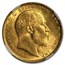 1907-M Australia Gold Sovereign Edward VII MS-63 NGC