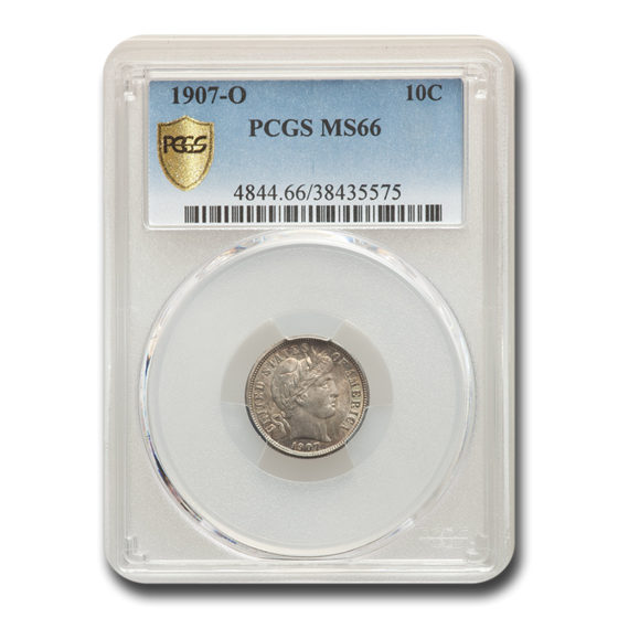 1907-O Barber Dime MS-66 PCGS 1907-O Barber Dime MS-66 PCGS