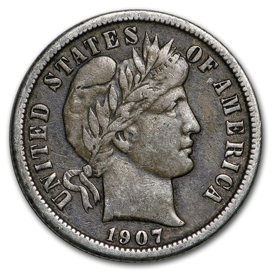 1907-O Barber Dime VF 1907-O Barber Dime VF