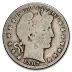1907-O Barber Half Dollar 20-Coin Roll Avg Circ