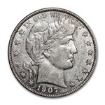 1907-O Barber Half Dollar AU
