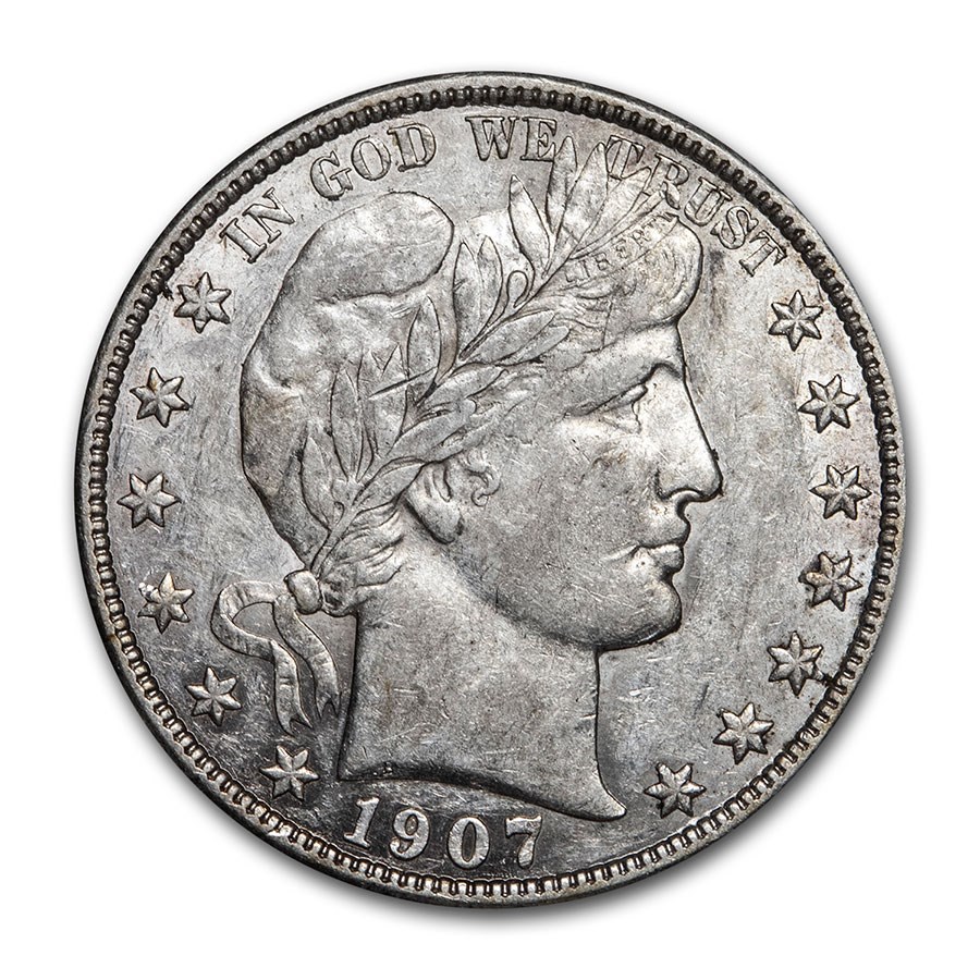 1907-O Barber Half Dollar AU