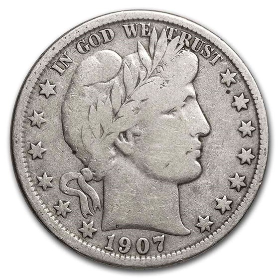 1907-O Barber Half Dollar Fine 1907-O Barber Half Dollar Fine