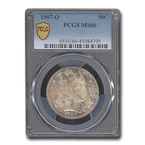 1907-O Barber Half Dollar MS-66 PCGS 1907-O Barber Half Dollar MS-66 PCGS