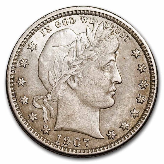 1907-O Barber Quarter BU 1907-O Barber Quarter BU