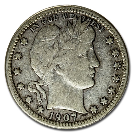 1907-O Barber Quarter Fine 1907-O Barber Quarter Fine