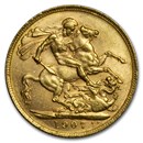 1907-P Australia Gold Sovereign Edward VII BU
