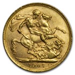 1907-P Australia Gold Sovereign Edward VII BU