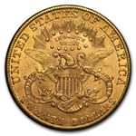 1907-S $20 Liberty Gold Double Eagle AU
