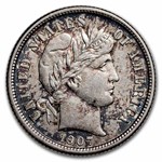 1907-S Barber Dime AU
